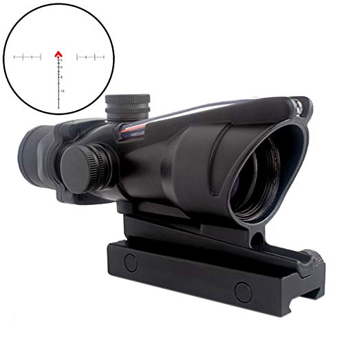 CRUSHUNT 4×32 Red Chevron Glass Etched Reticle RifleScope