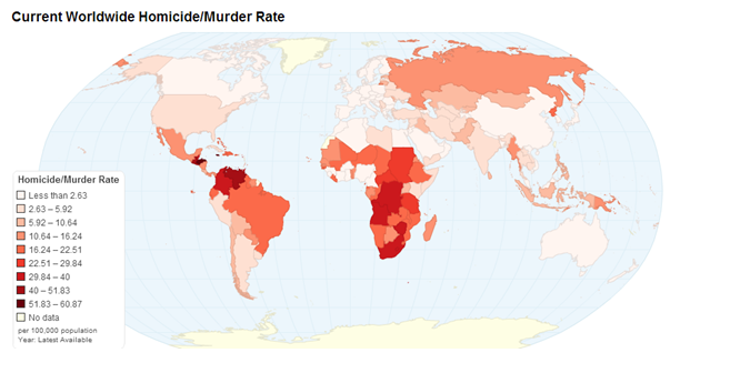 world map crime rate